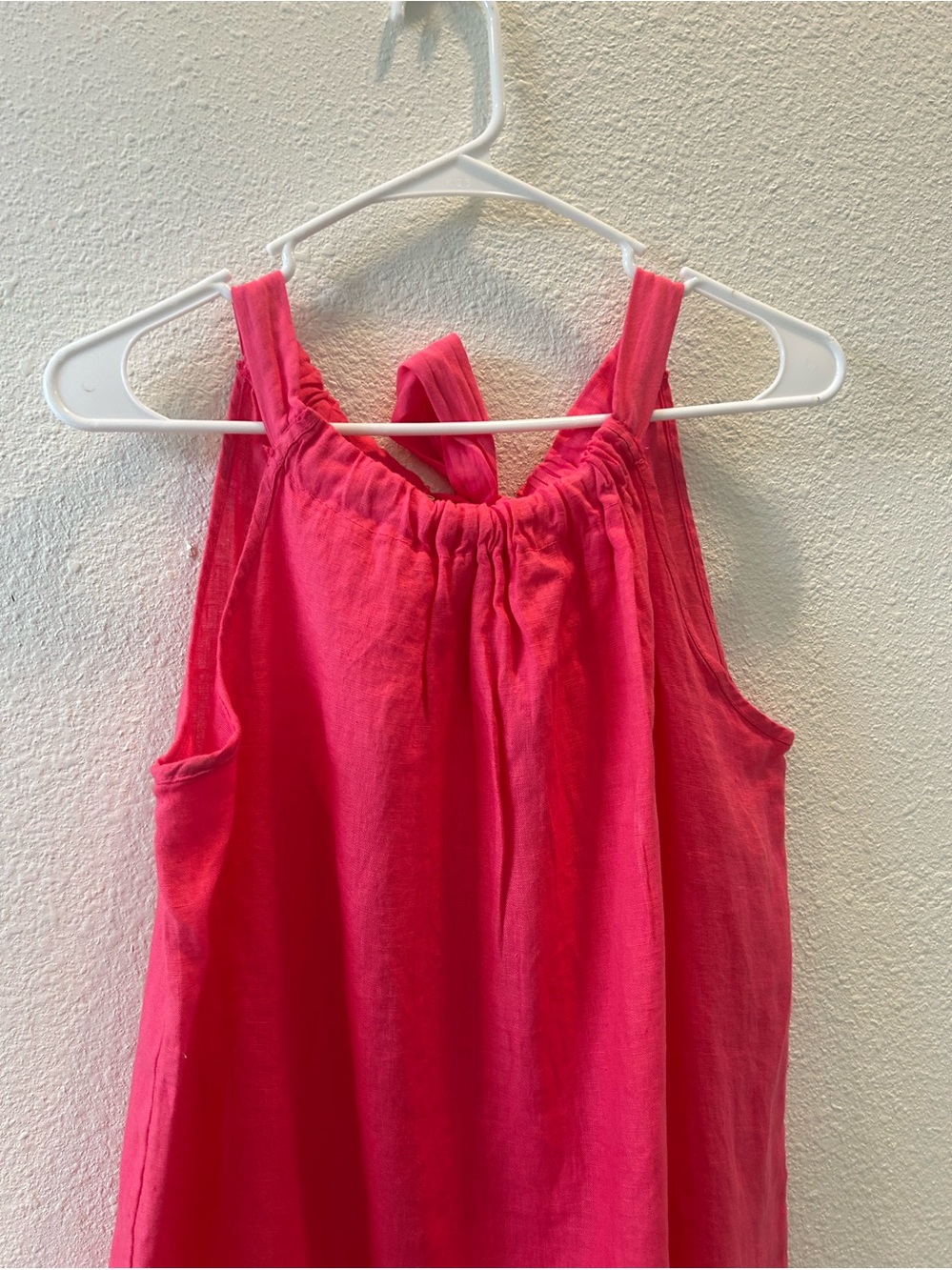 Relaxed Midi Dress in Bright Pink - Picture 2 of 7
